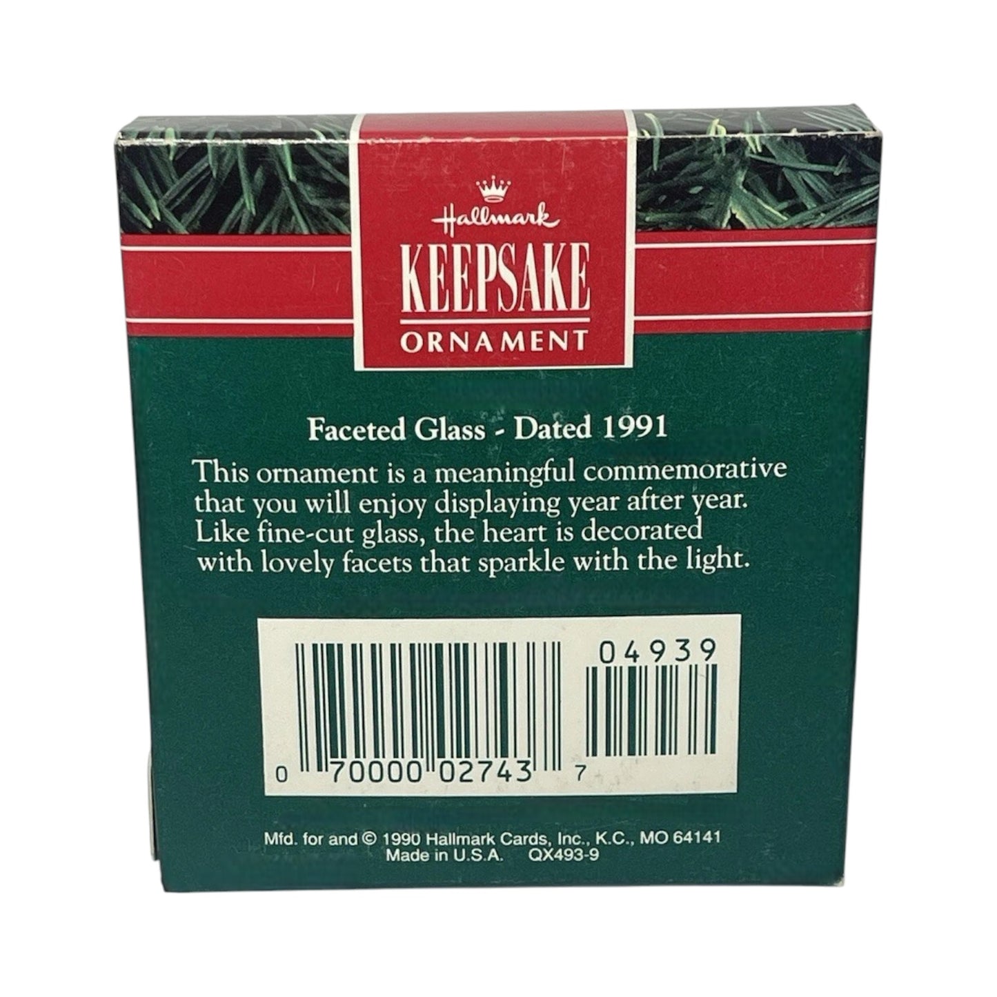 1991 Forty Years Together Hallmark Ornament (Heart) QX4939