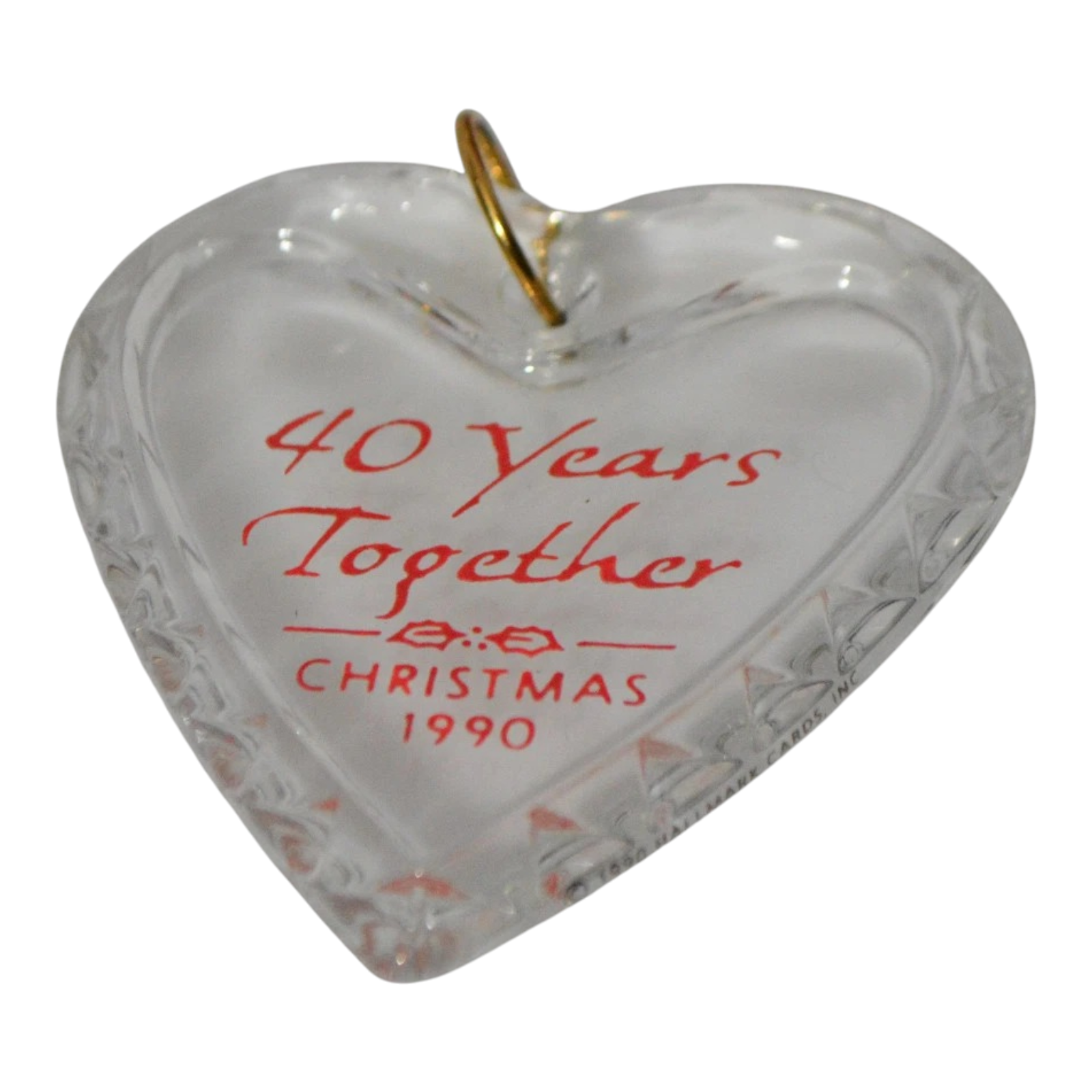 1991 Forty Years Together Hallmark Ornament (Heart) QX4939