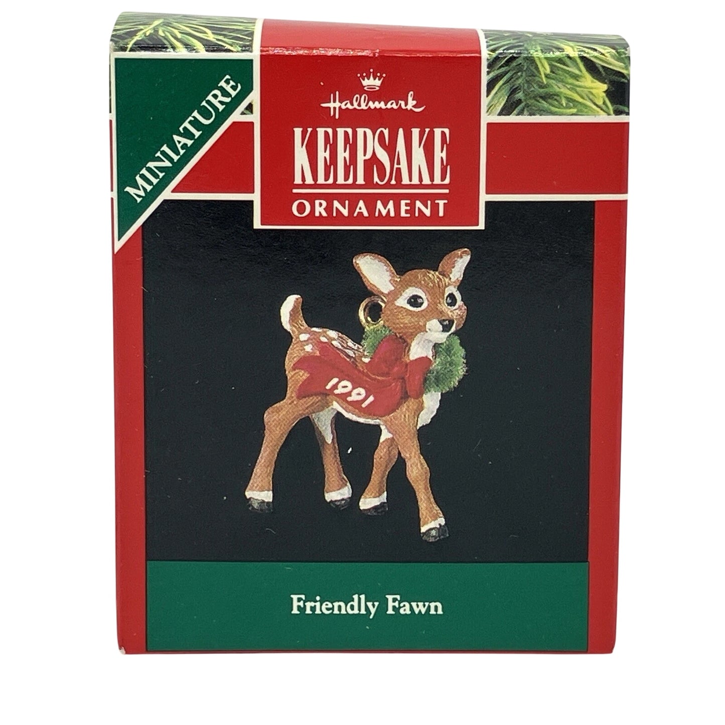 1991 Friendly Fawn Hallmark Ornament (Reindeer) QXM5947