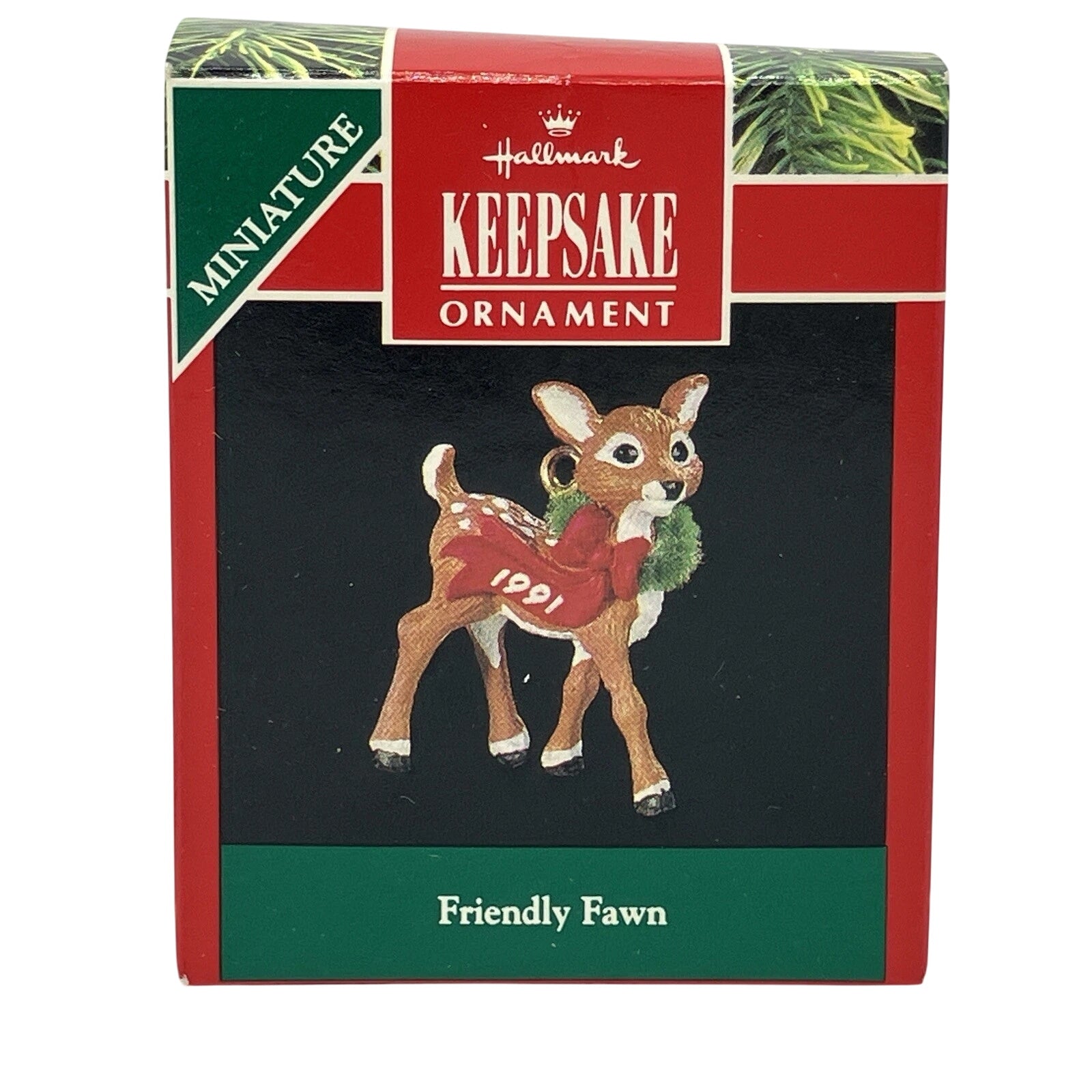 1991 Friendly Fawn Hallmark Ornament (Reindeer) QXM5947