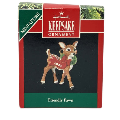 1991 Friendly Fawn Hallmark Ornament (Reindeer) QXM5947