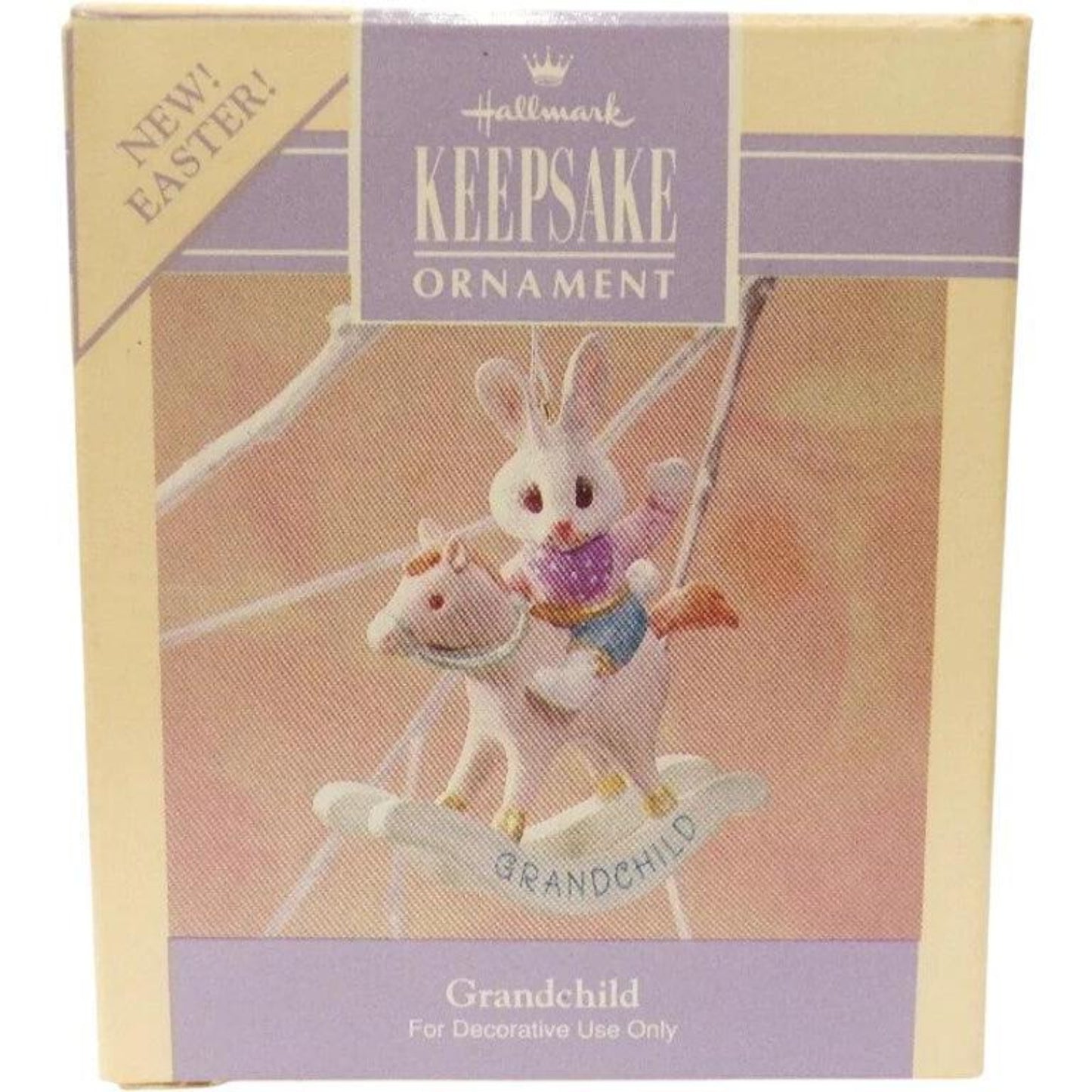1991 GrandChild Hallmark Ornament (Bunny) QGO9274