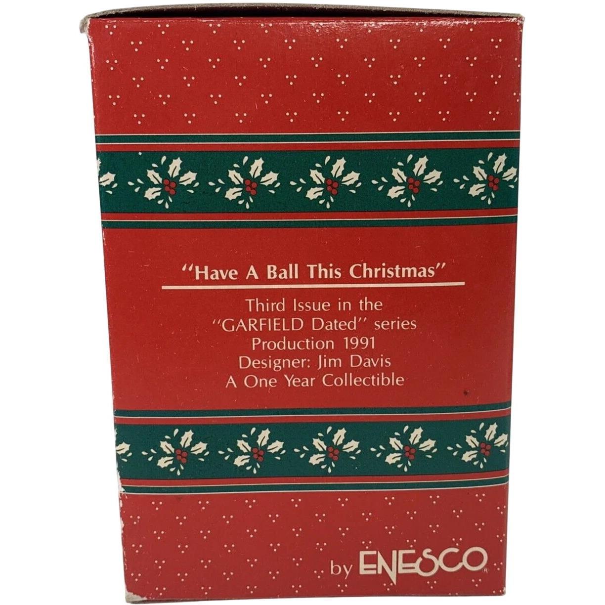 1991 "Have A Ball This Christmas" Third Issue in the "Garfield Dated" Series (Garfield)