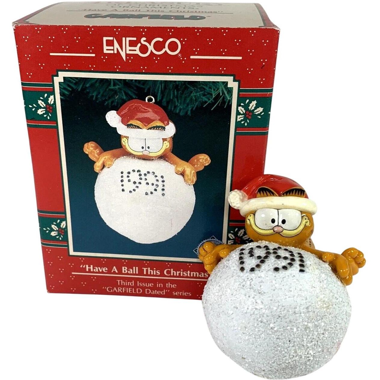 1991 "Have A Ball This Christmas" Third Issue in the "Garfield Dated" Series (Garfield)