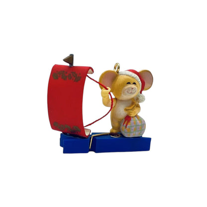 1991 Holidays Ahoy Enesco Ornament (Clothespin Parade) 568368