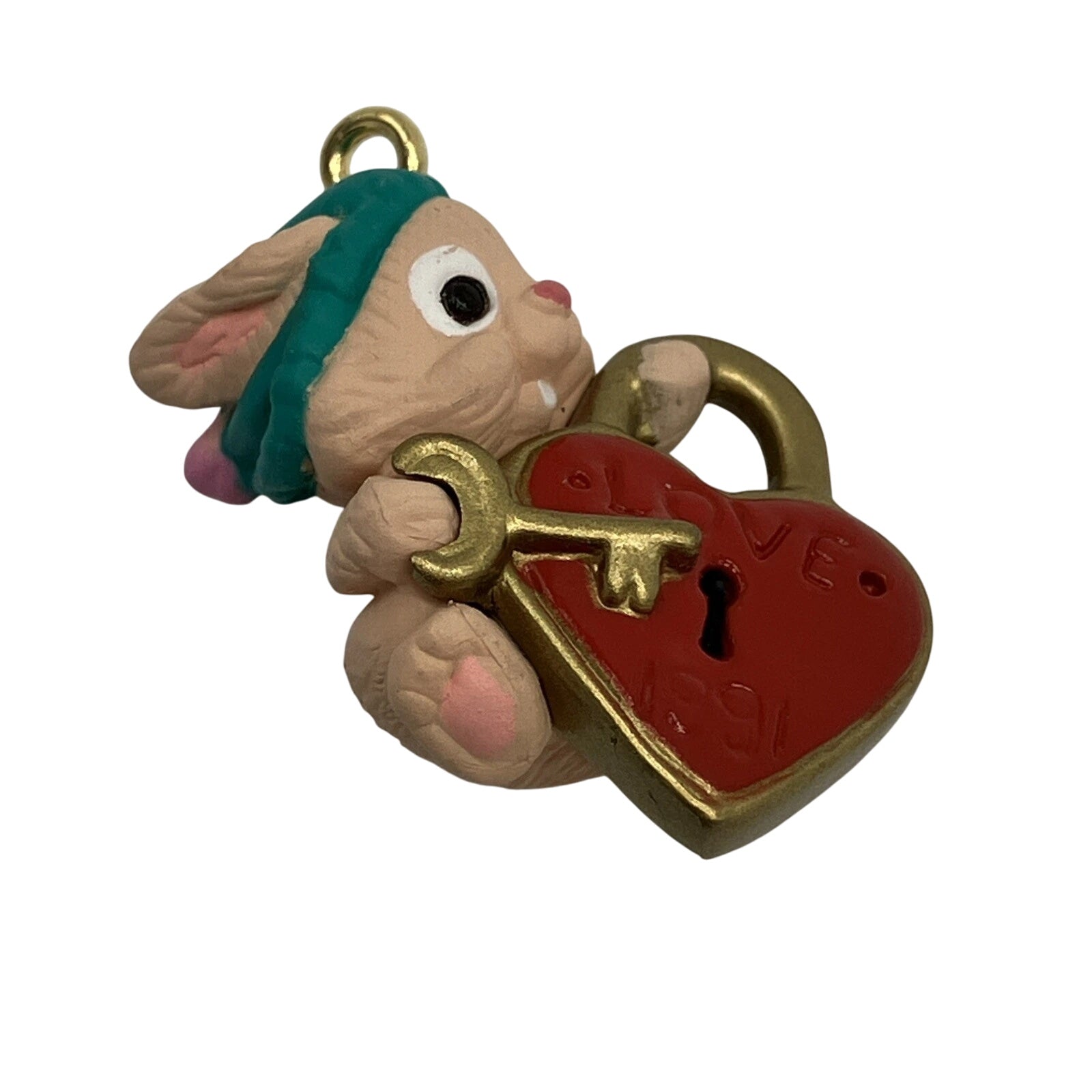 1991 Key to Love Hallmark Ornament (Heart) qxm5689