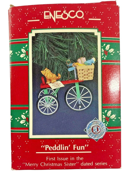 1991 Peddlin' Fun - First Issue in the Merry Christmas Sister Dated Series (Kitten)