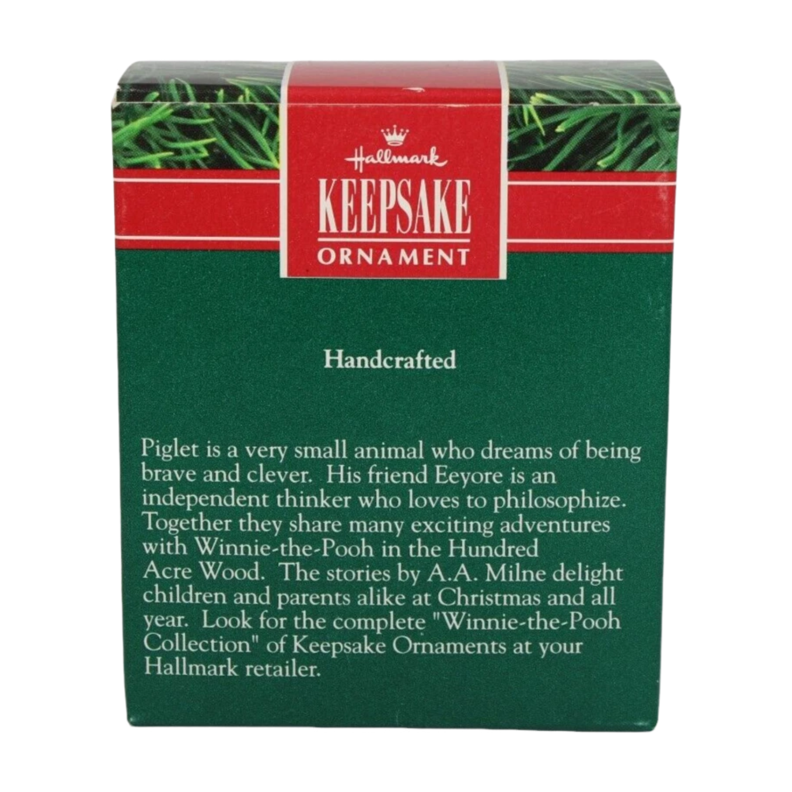 1991 Piglet and Eeyore Hallmark Ornament (Winnie the Pooh) QX5577