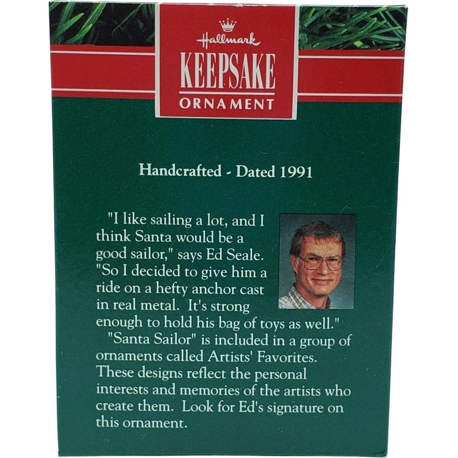 1991 Santa Sailor Hallmark Ornament (Santa Claus) QX4389