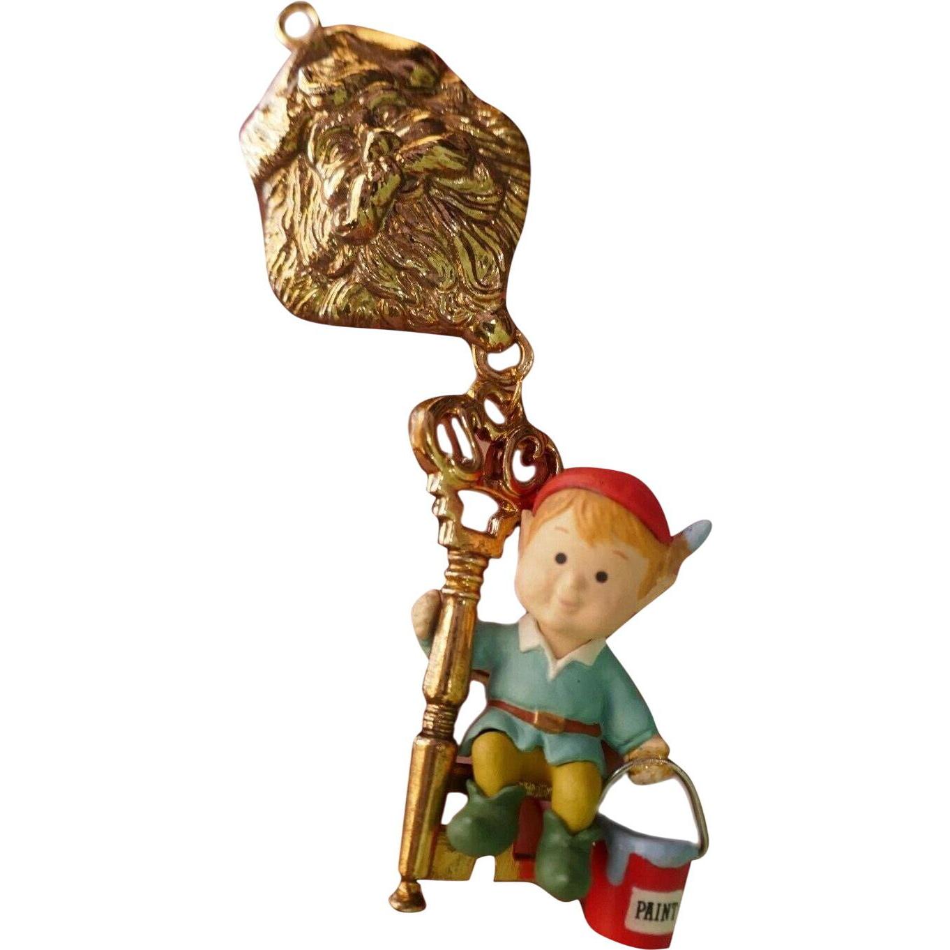 1991 Santa's Key Man Enesco Ornament (Elf) 830461