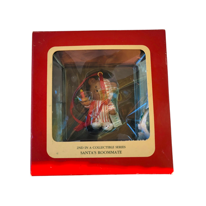 1991 Santa's Roommate - 2nd in a collectible series Carlton Cards Ornaments (Teddy Bear) 114828-1