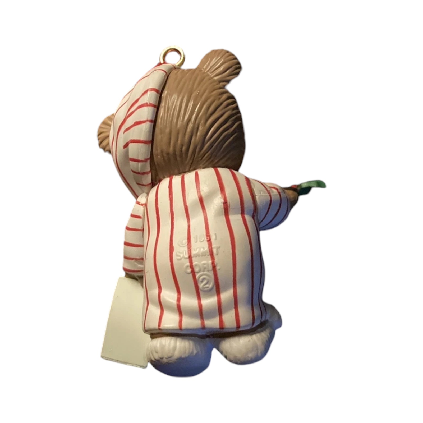 1991 Santa's Roommate - 2nd in a collectible series Carlton Cards Ornaments (Teddy Bear) 114828-1