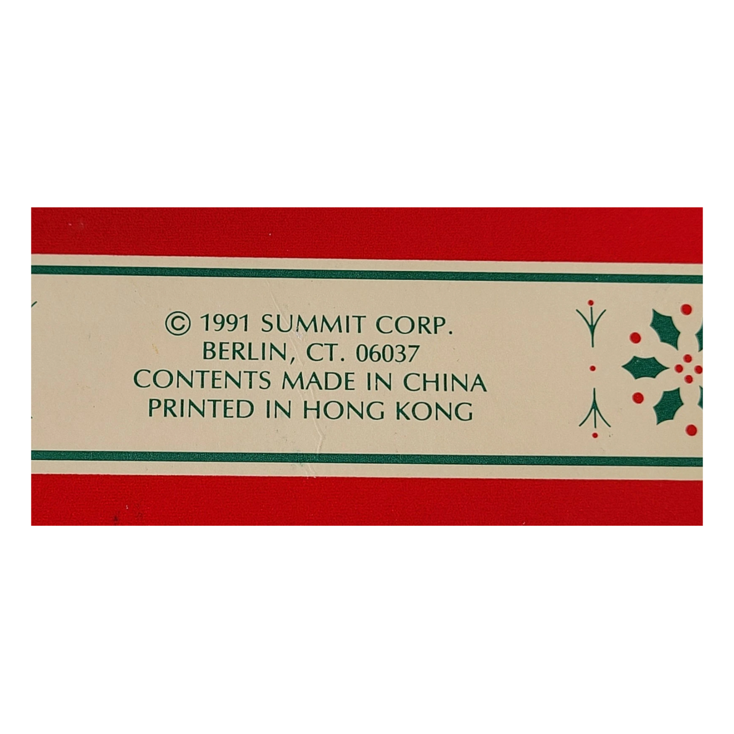 1991 Santa's Roommate - 2nd in a collectible series Carlton Cards Ornaments (Teddy Bear) 114828-1