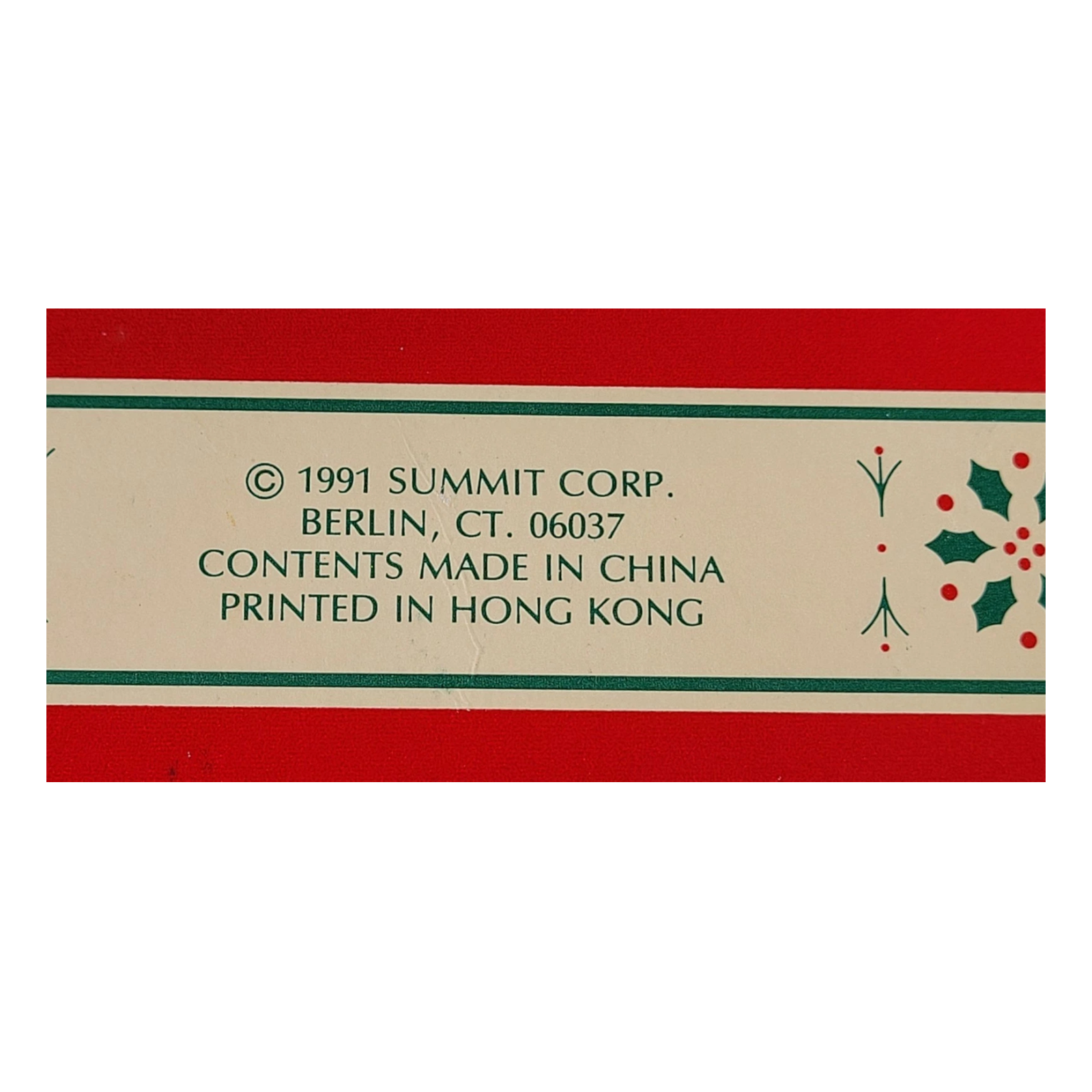 1991 Santa's Roommate - 2nd in a collectible series Carlton Cards Ornaments (Teddy Bear) 114828-1