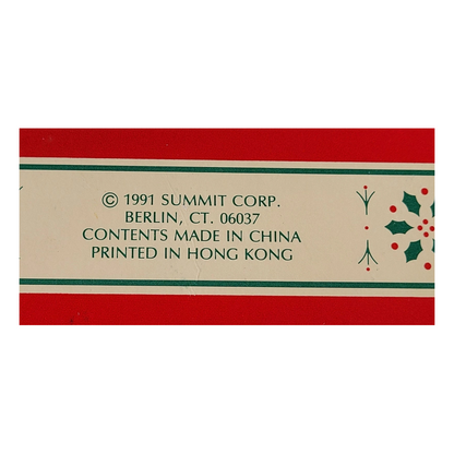 1991 Santa's Roommate - 2nd in a collectible series Carlton Cards Ornaments (Teddy Bear) 114828-1