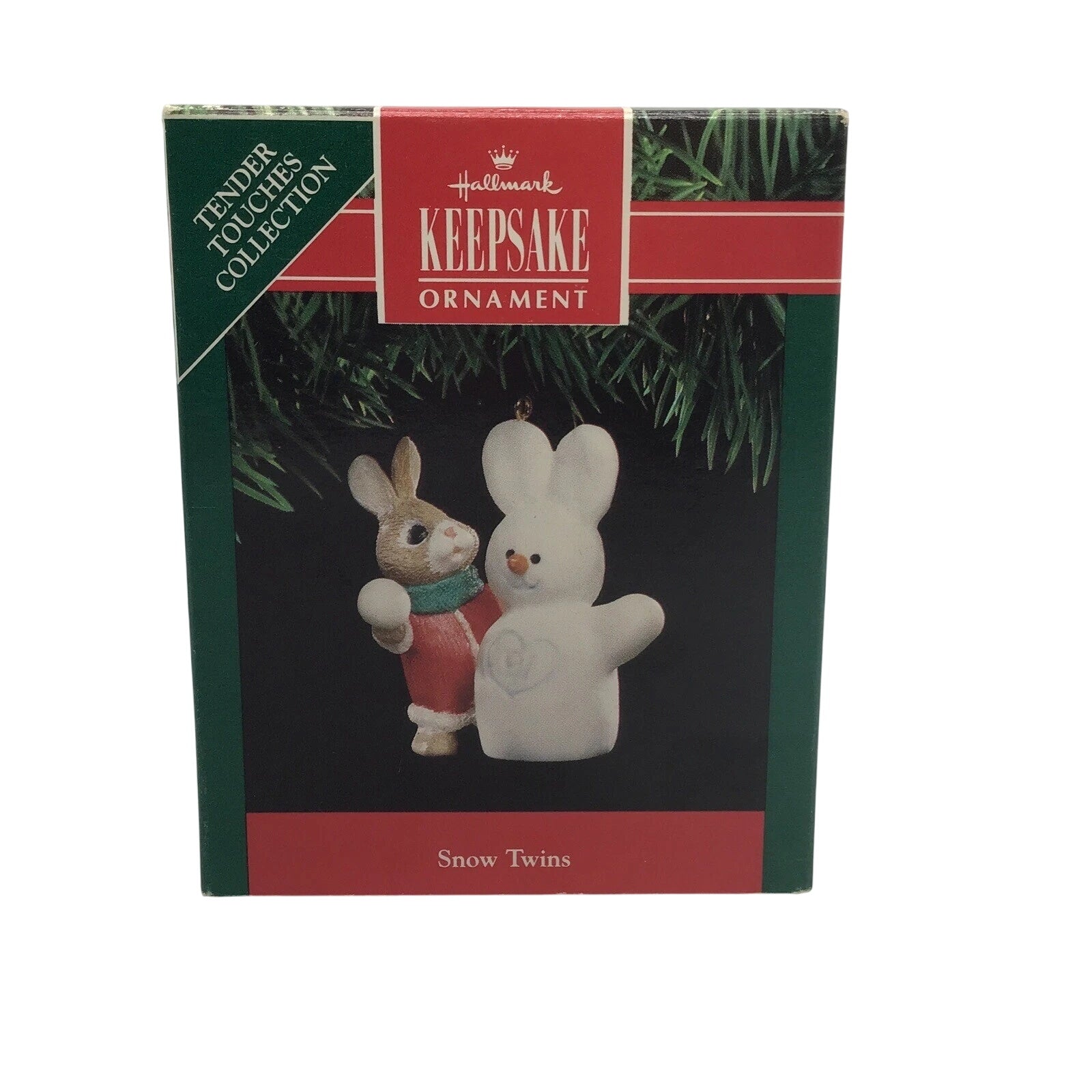 1991 Snow Twins Hallmark Ornament (Tender Touches) QX4979