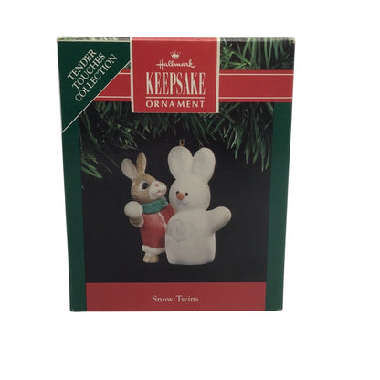 1991 Snow Twins Hallmark Ornament (Tender Touches) QX4979