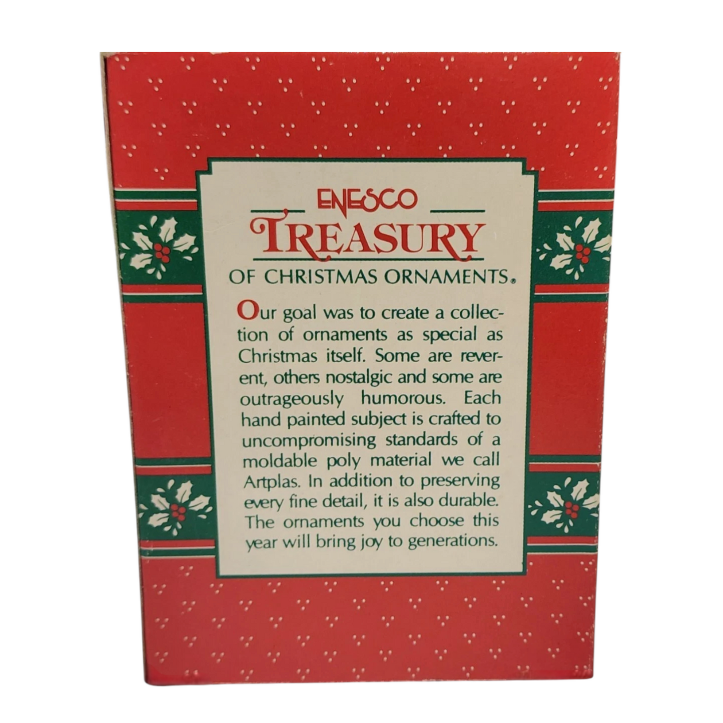 1991 Snuffy Enesco Ornament (Candy Cane) 566578