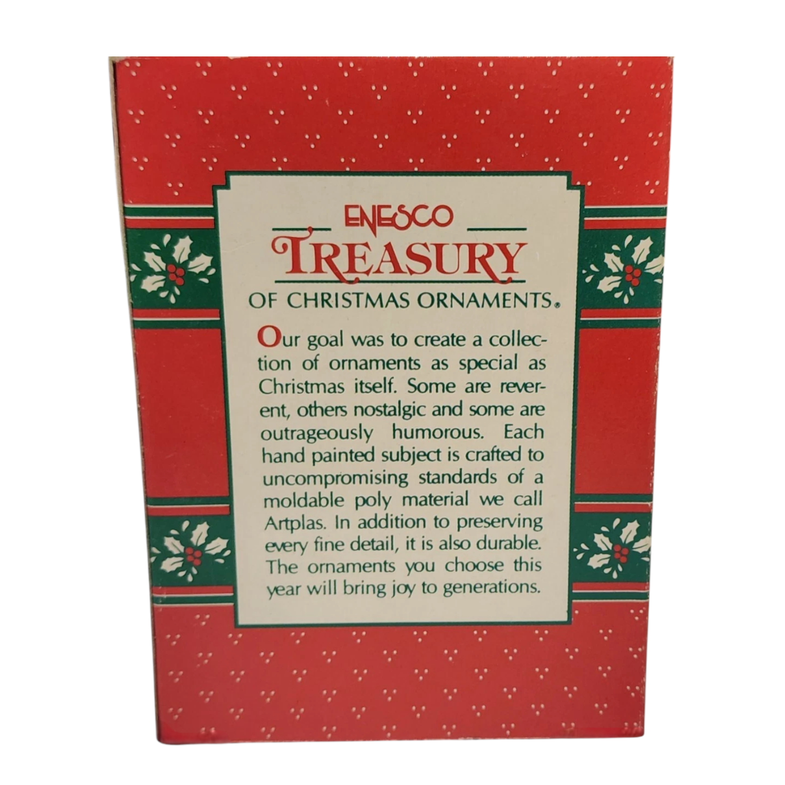 1991 Snuffy Enesco Ornament (Candy Cane) 566578