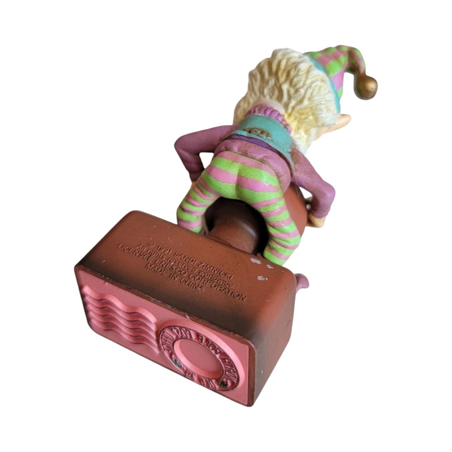 1991 Stamper - Second Issue in the Wee Tree Trimmers Dated Series Enesco Ornament (Elf) 830267