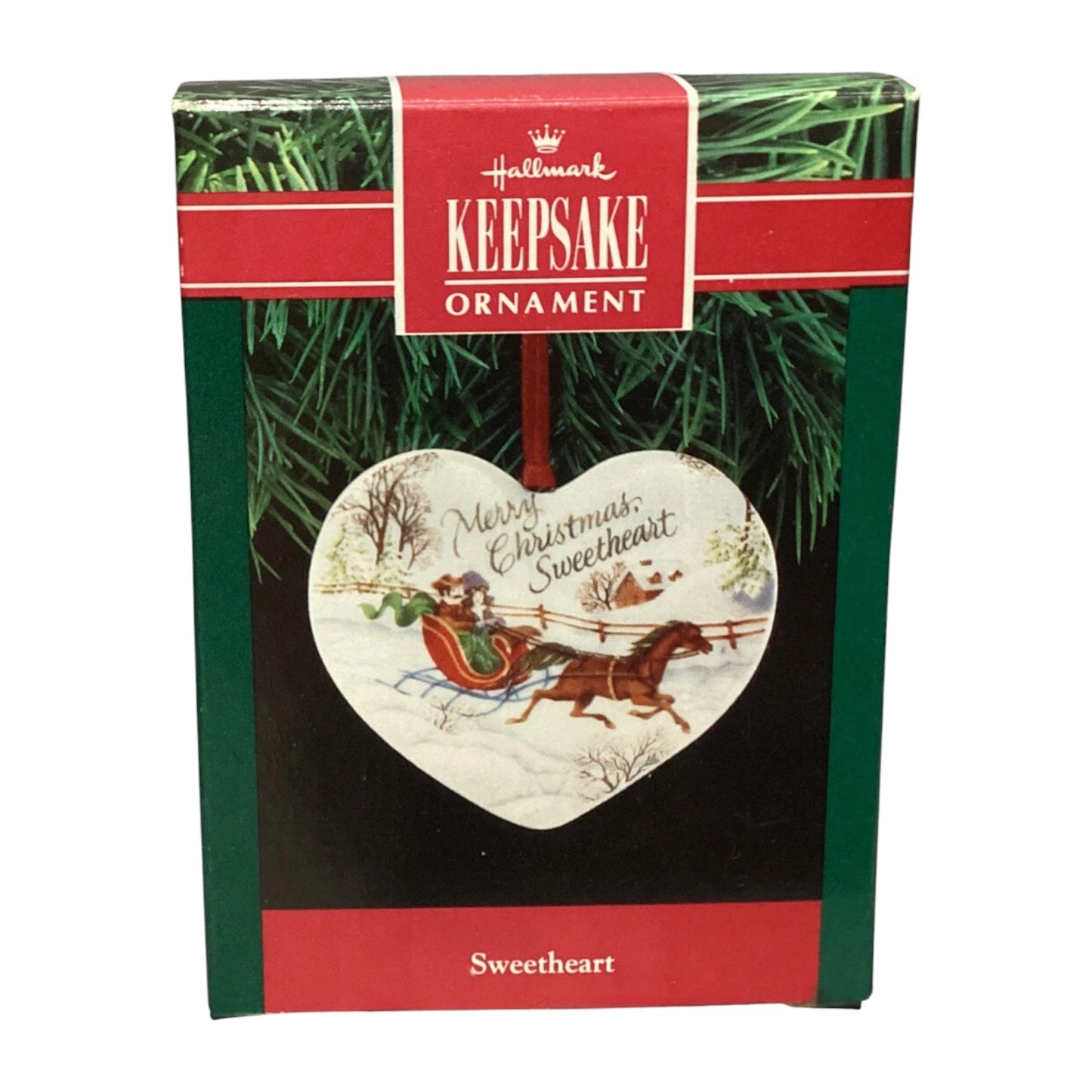 1991 Sweetheart Hallmark Ornament (Heart) QX4957