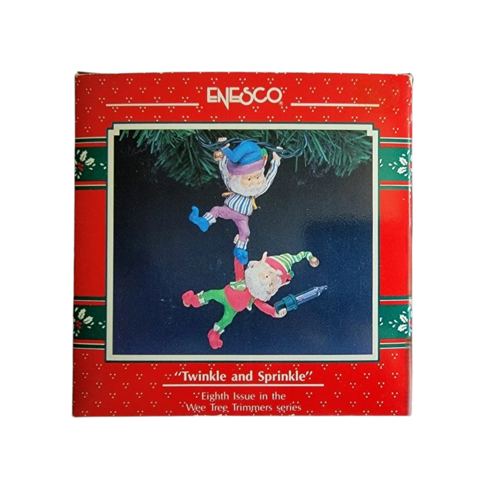 1991 Twinkle and Sprinkle - Wee Tree Trimmers Enesco Ornament (Elf) 570206