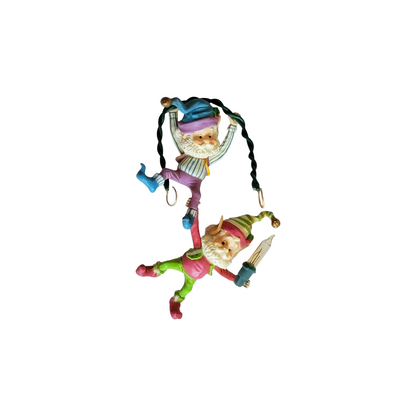 1991 Twinkle and Sprinkle - Wee Tree Trimmers Enesco Ornament (Elf) 570206