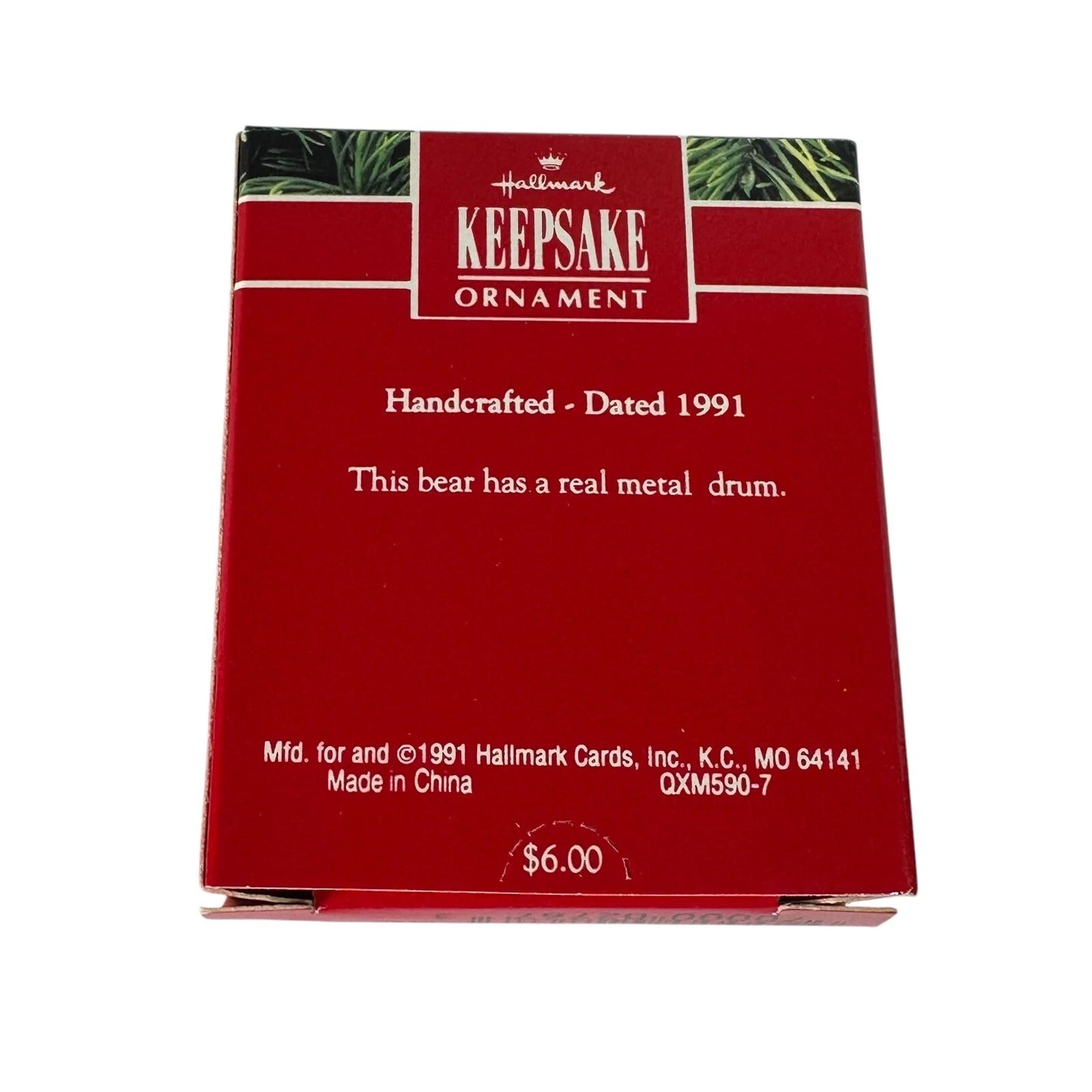 1991 Upbeat Bear Hallmark Ornament (Drummer) QXM5907