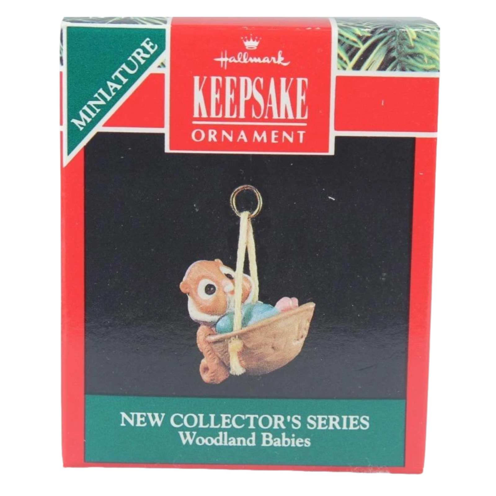 1991 Woodland Babies Hallmark Ornament (Squirrel in Nutshell) QXM5667