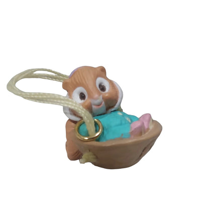1991 Woodland Babies Hallmark Ornament (Squirrel in Nutshell) QXM5667