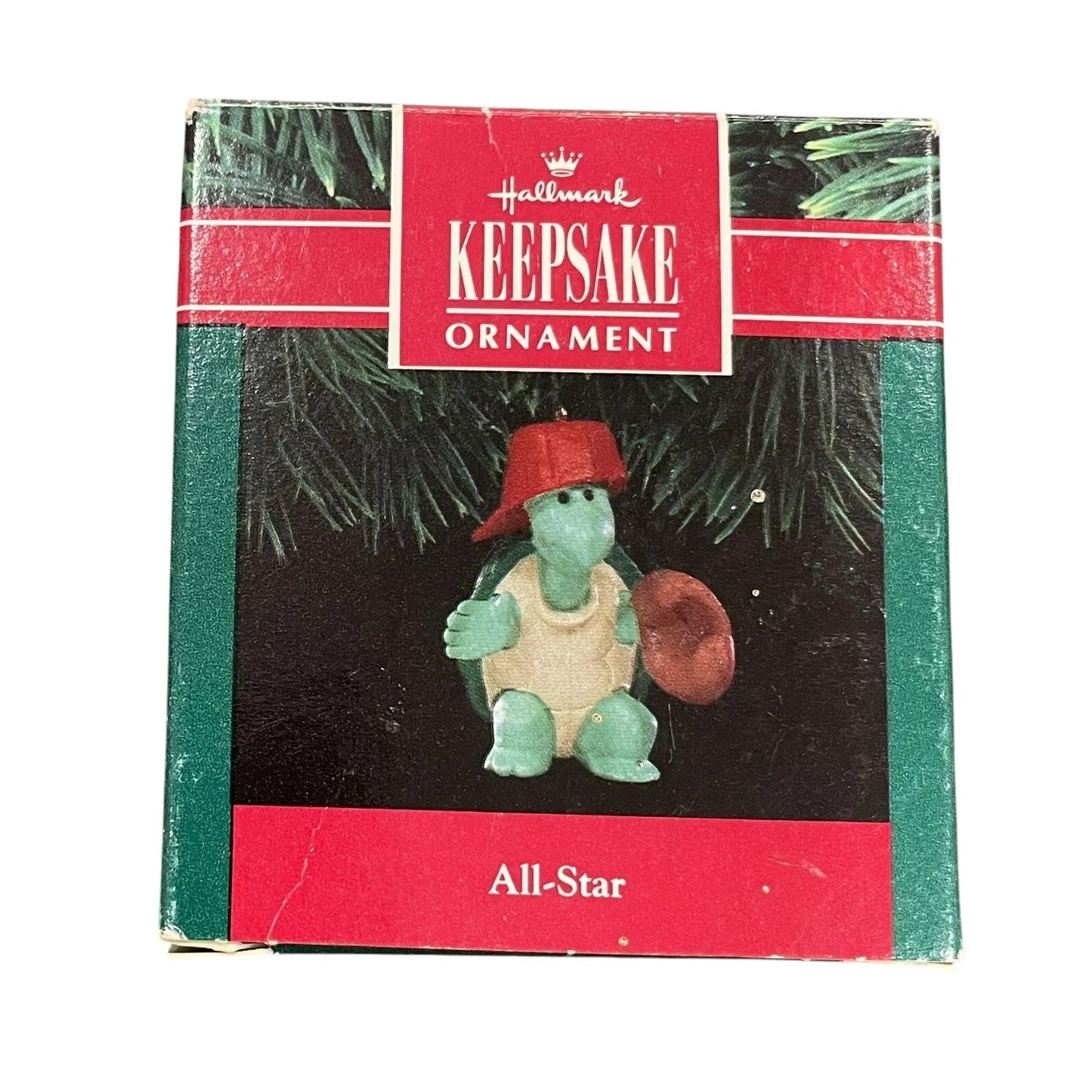 1991 All‑Star Turtle Baseball Hallmark Ornament (Baseball) QX5329
