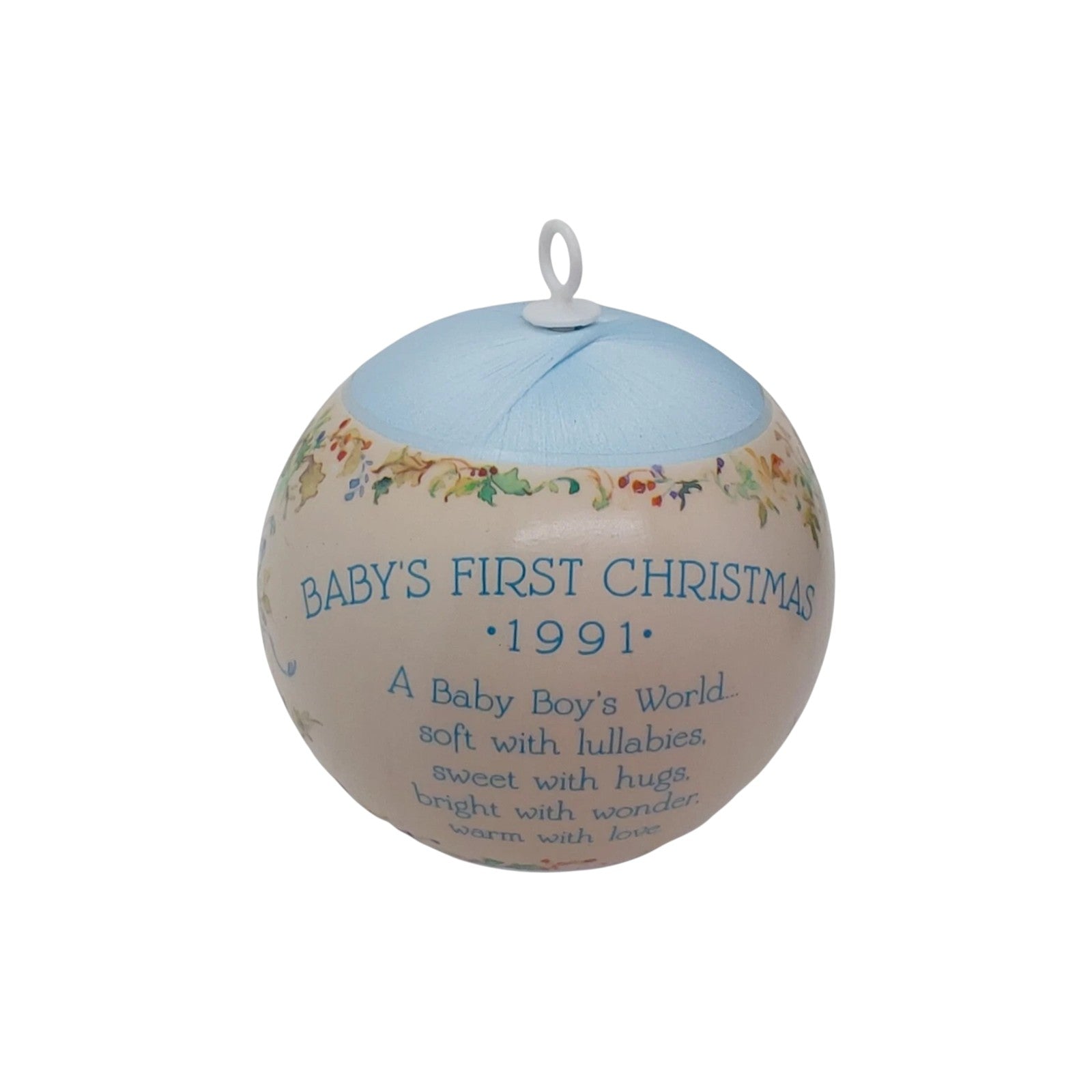 1991 Baby's First Christmas (Baby's First Christmas) Hallmark Ornament QXM579-9 Image3