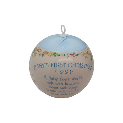 1991 Baby's First Christmas (Baby's First Christmas) Hallmark Ornament QXM579-9 Image3