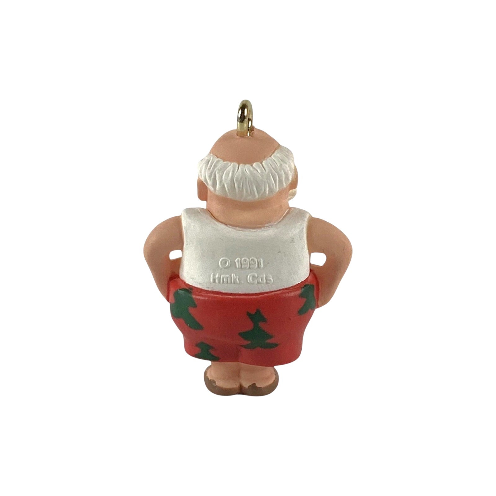 1991 Bright Boxers Hallmark Ornament (Santa Claus) QXM5877 Image4