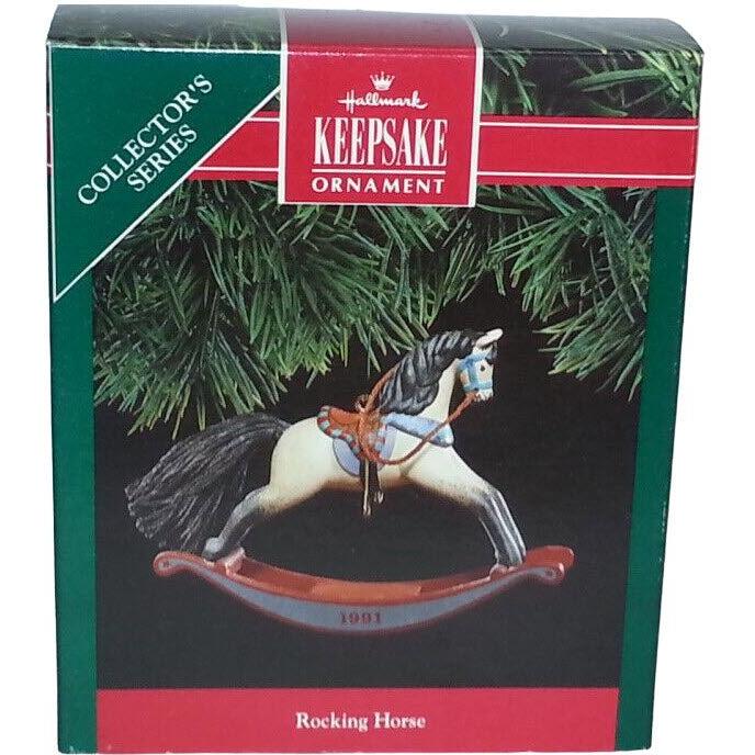 1991 Buckskin Hallmark Ornament (Rocking Horse) QX4147