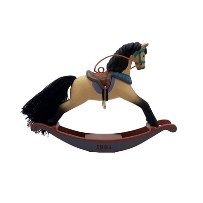 1991 Buckskin Hallmark Ornament (Rocking Horse) QX4147