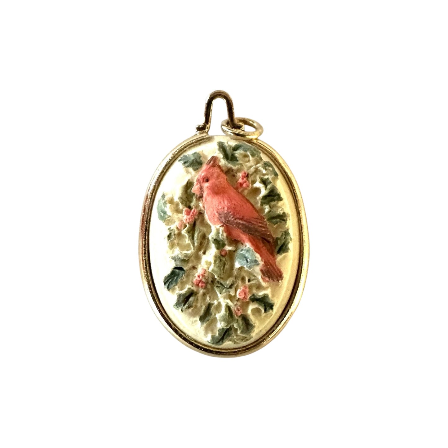 1991 Cardinal Cameo (Bird) Hallmark Ornament QXM595-7 Image1