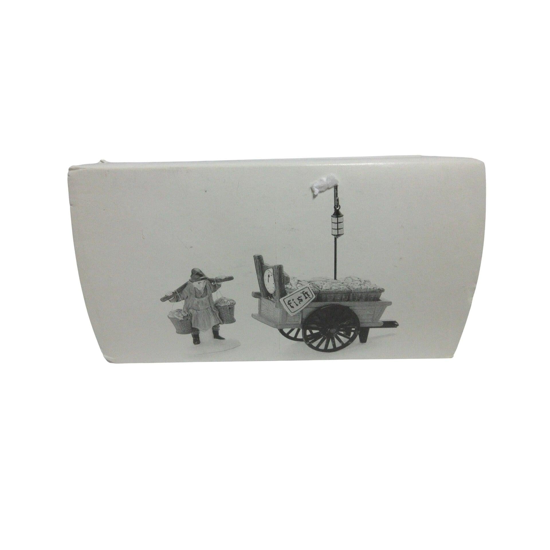 1991 Chelsea Market Fish Monger & Cart – Village Accessories Set of 2 Department 56 1429804 Image12