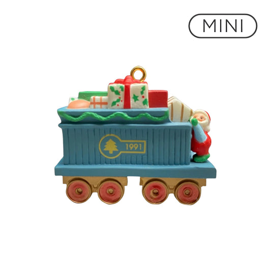 1991 Claus & Co. RR. - Gift Car Hallmark Ornament (Claus & Co. R.R.) XPR9731 Image1