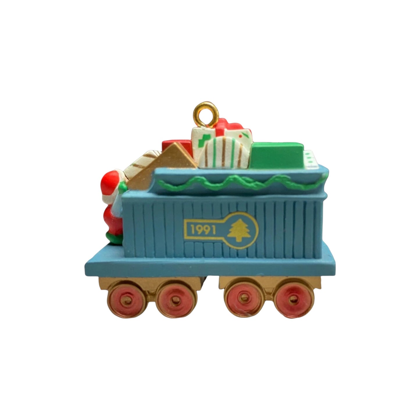 1991 Claus & Co. RR. - Gift Car Hallmark Ornament (Claus & Co. R.R.) XPR9731 Image6