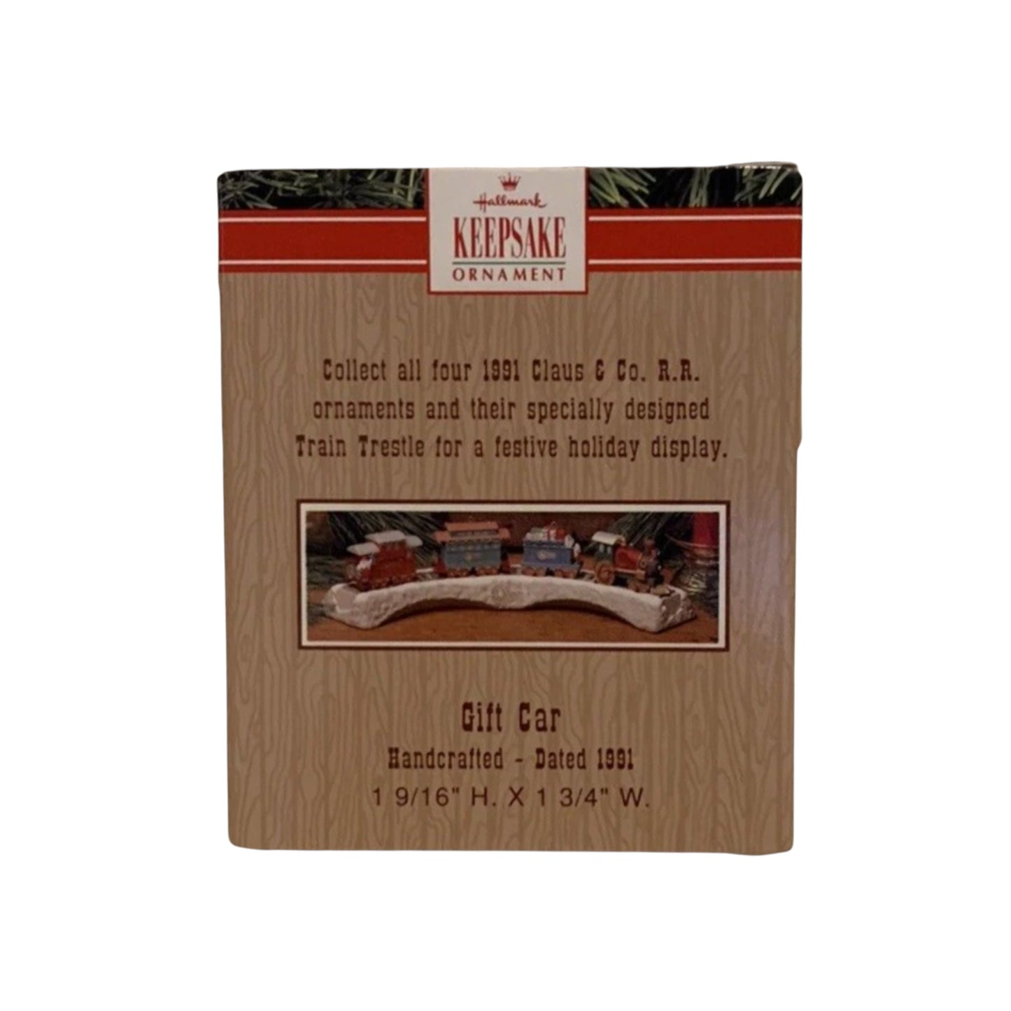1991 Claus & Co. RR. - Gift Car Hallmark Ornament (Claus & Co. R.R.) XPR9731 Image8