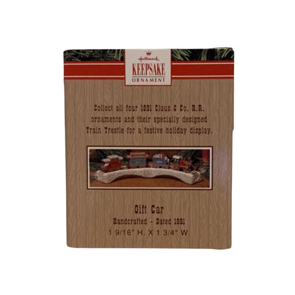 1991 Claus & Co. RR. - Gift Car Hallmark Ornament (Claus & Co. R.R.) XPR9731 Image8