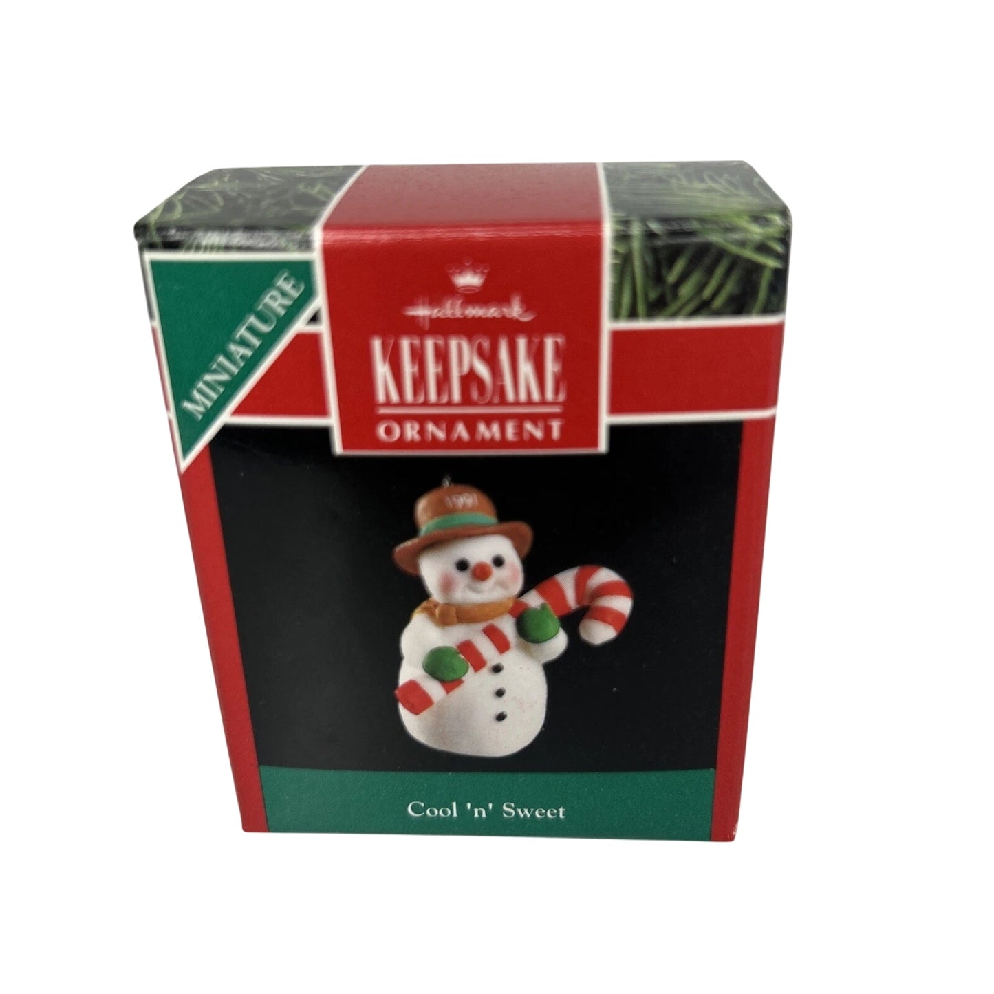 1991 Cool 'n' Sweet Hallmark Ornament (Snowmen) QXM5867 Image2