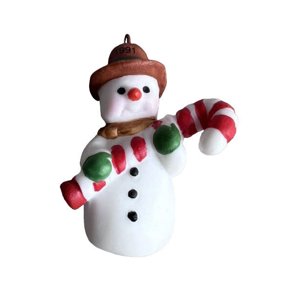 1991 Cool 'n' Sweet Hallmark Ornament (Snowmen) QXM5867