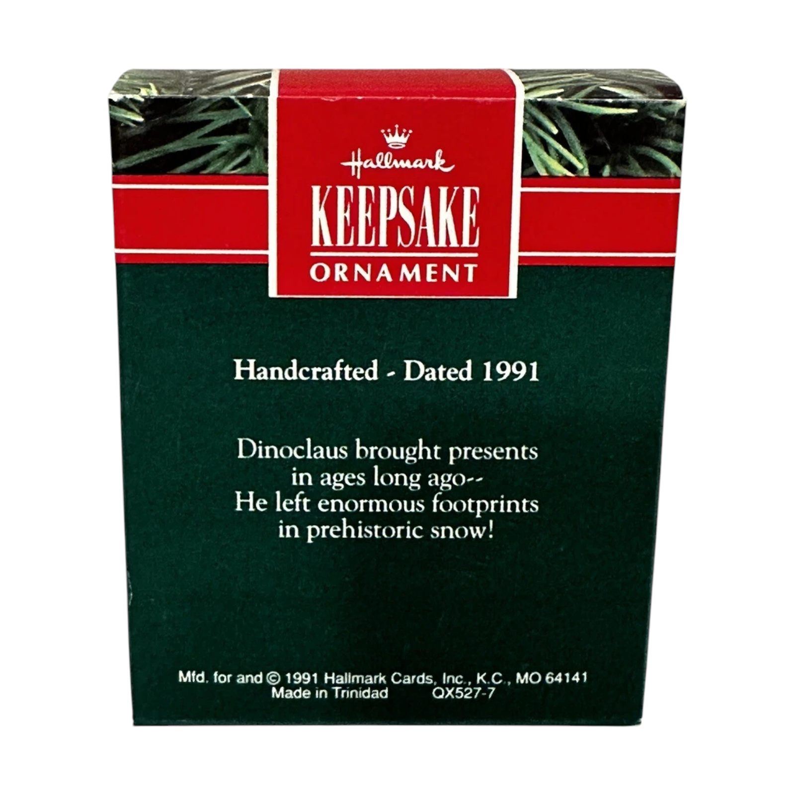 1991 Dinoclaus Hallmark Ornament (Dinosaur) QX5277