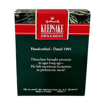 1991 Dinoclaus Hallmark Ornament (Dinosaur) QX5277