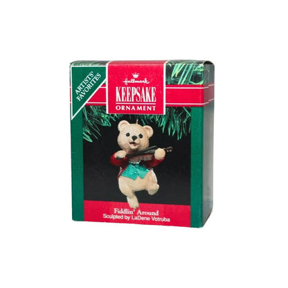 1991 Fiddlin' Around Hallmark Ornament (Teddy Bear) QX4387