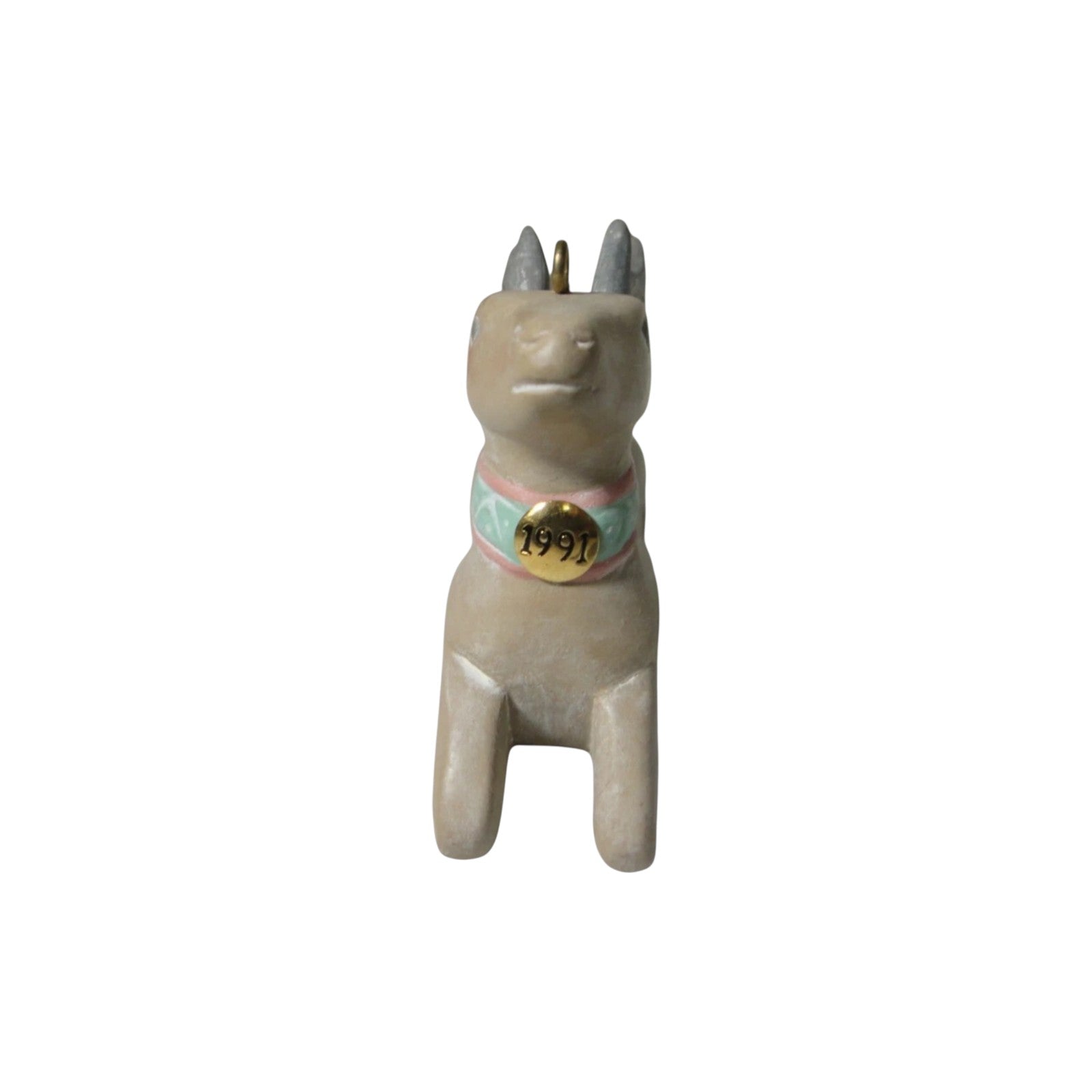1991 Folk Art Reindeer Hallmark Ornament (Reindeer) QX5359 Image3