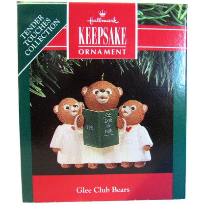 1991 Glee Club Bears Hallmark Ornament (Tender Touches) QX4969