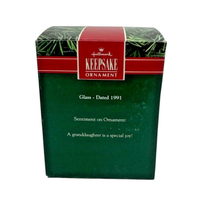 1991 GrandDaughter Hallmark Ornament (Ball) QX2299